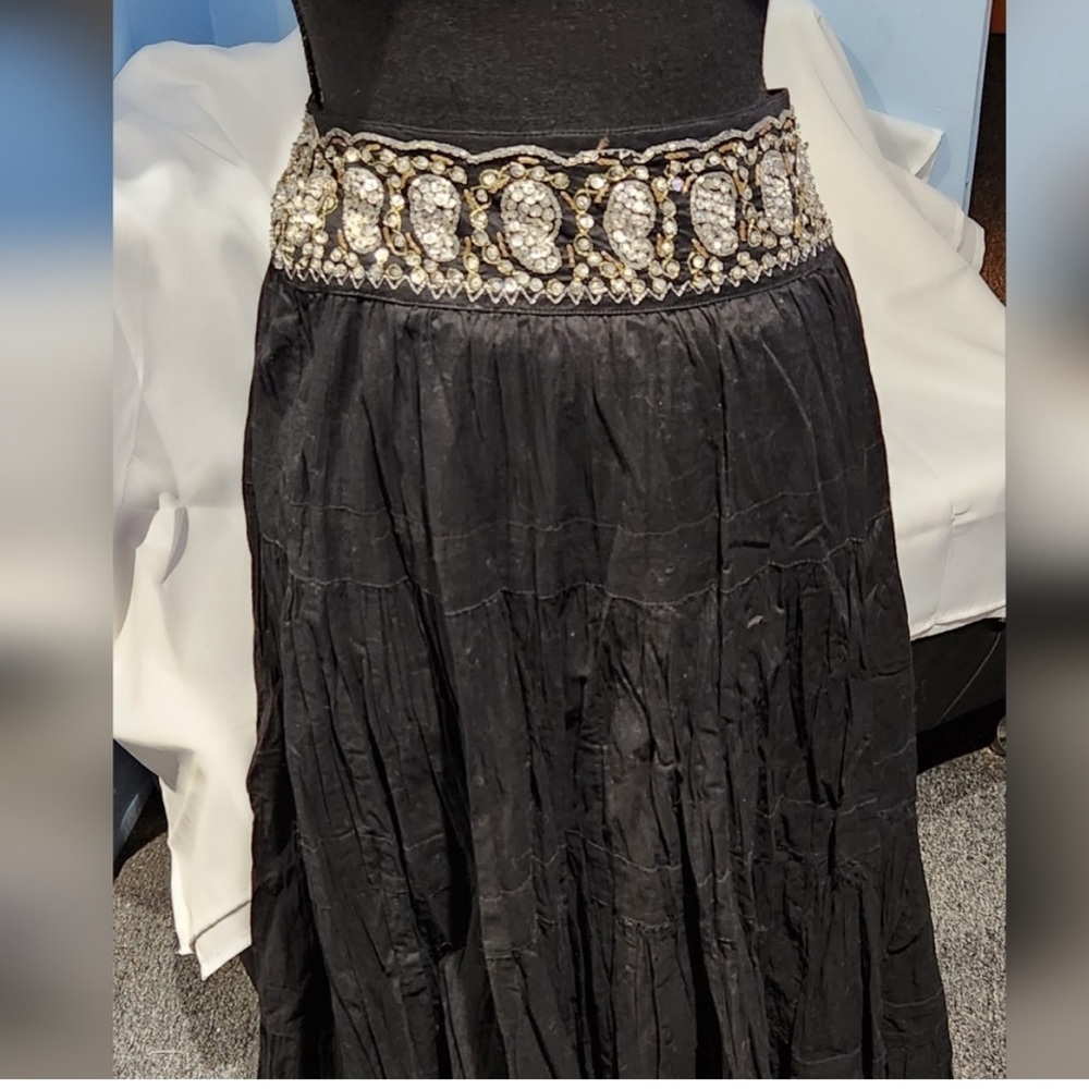 BCBG Black Flare Skirt